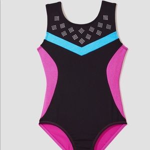 Girls strappy back leotard